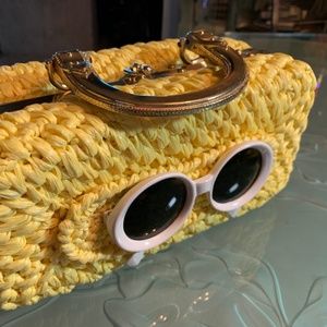 Best &  Co. 50's Vintage Hard Case Yellow Handbag